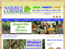 Tablet Screenshot of naturescornernaturalmarket.com